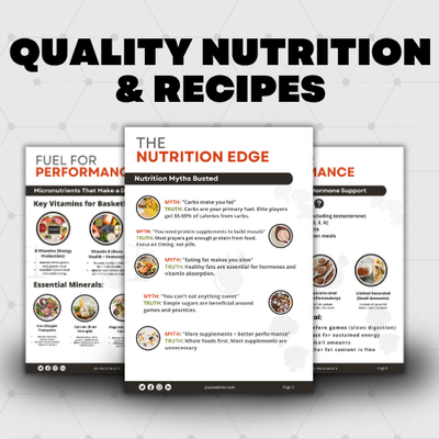 The Complete Basketball Nutrition Guide: A comprehensive, science-based nutrition system designed just for basketball players — and built to position you as the complete coach.