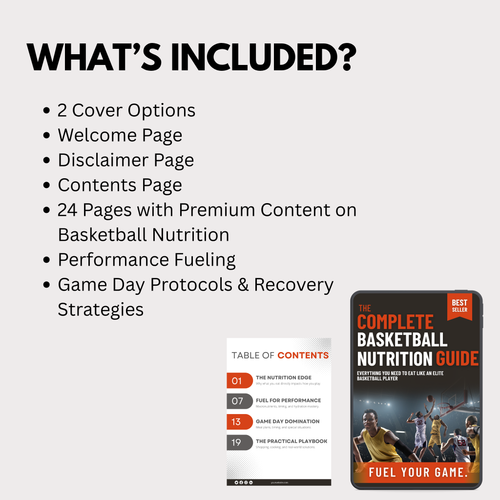 The Complete Basketball Nutrition Guide: Fully Editable Template