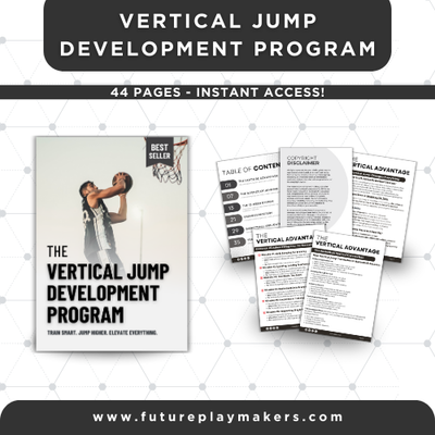 Ultimate Basketball Coaching Bundle - 4 fully editable digital templates including mental game playbook, vertical jump training program, nutrition guide, and recruiting readiness guide for basketball coaches