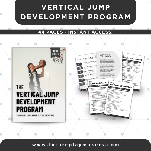 Ultimate Basketball Coaching Bundle - 4 fully editable digital templates including mental game playbook, vertical jump training program, nutrition guide, and recruiting readiness guide for basketball coaches